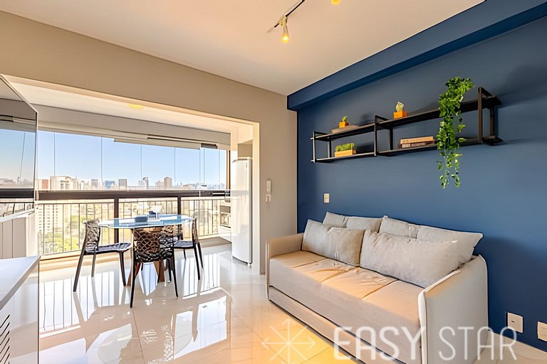 Easy Star - Studio com vista livre Campo Belo - IQ01I