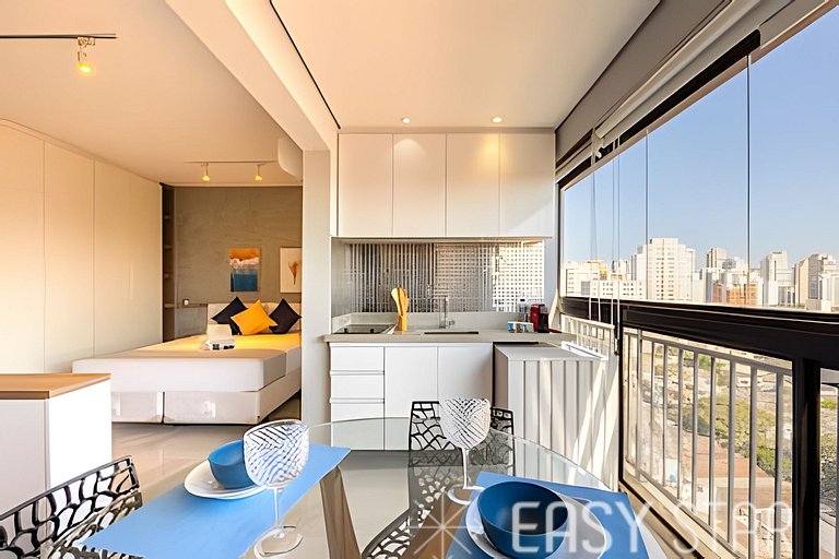 Easy Star - Studio com vista livre Campo Belo - IQ01I
