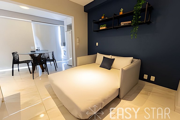 Easy Star - Studio com vista livre Campo Belo - IQ01I
