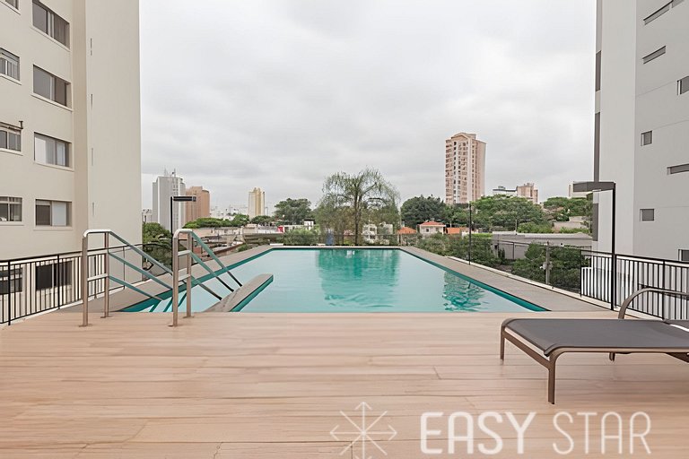 Easy Star - Studio com vista livre Campo Belo - IQ01I