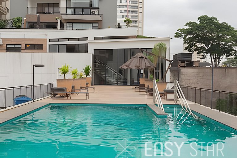 Easy Star - Studio com vista livre Campo Belo - IQ01I