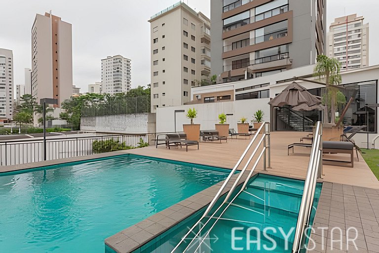 Easy Star - Studio com vista livre Campo Belo - IQ01I