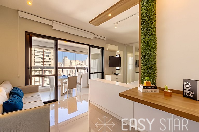 Easy Star - Charmoso studio C/Vaga no Campo Belo - IR01I