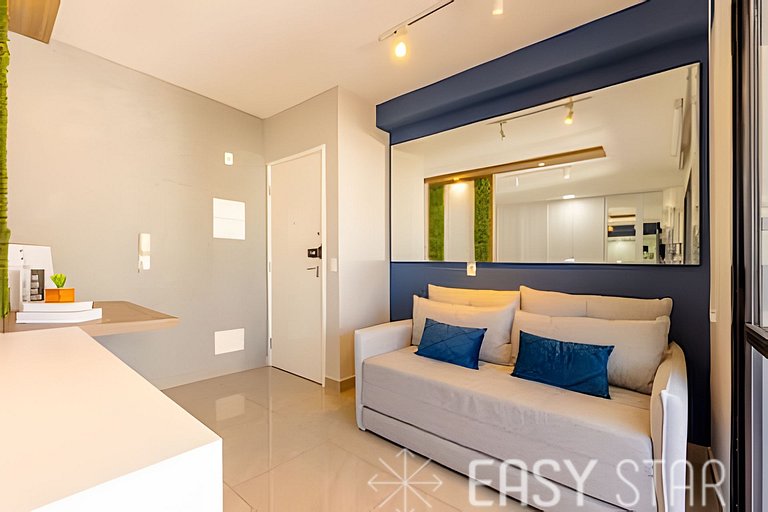 Easy Star - Charmoso studio C/Vaga no Campo Belo - IR01I