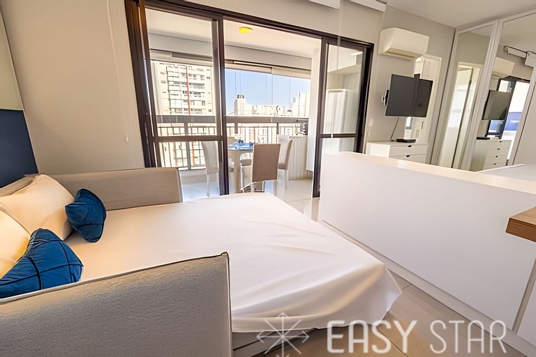 Easy Star - Charmoso studio C/Vaga no Campo Belo - IR01I