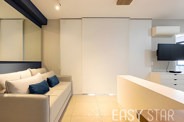 Easy Star - Charmoso studio C/Vaga no Campo Belo - IR01I