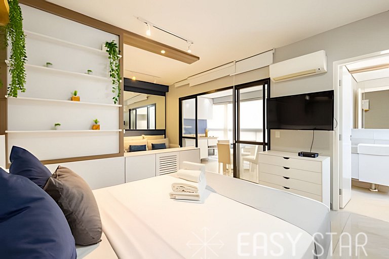 Easy Star - Charmoso studio C/Vaga no Campo Belo - IR01I