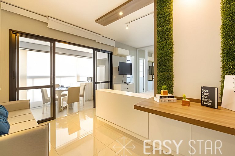 Easy Star - Charmoso studio C/Vaga no Campo Belo - IR01I