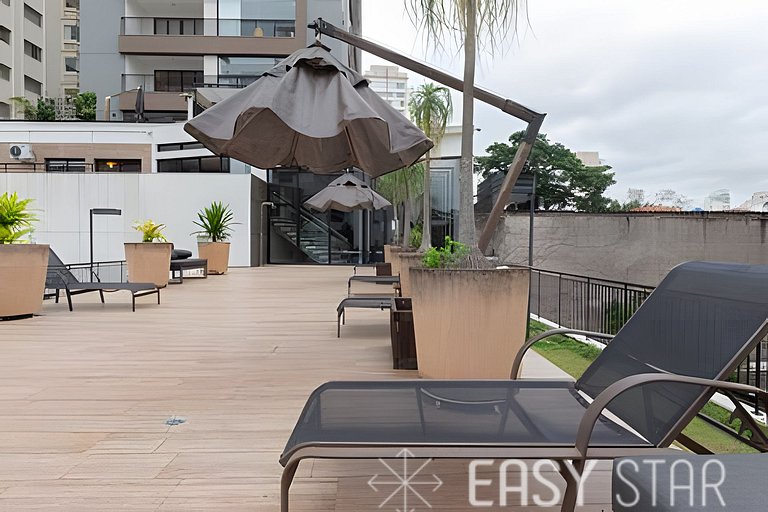 Easy Star - Charmoso studio C/Vaga no Campo Belo - IR01I