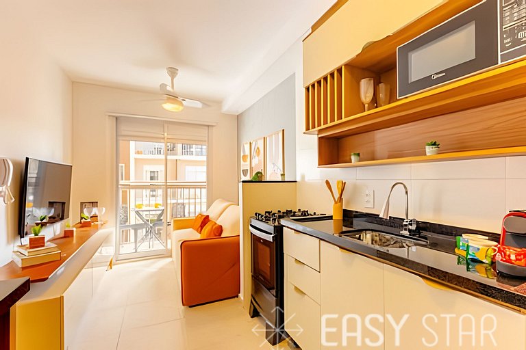 Easy Star - Aconchegante apartamento na Chacára St. Antonio