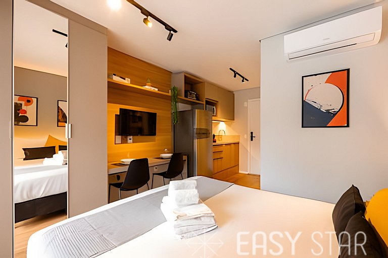 Easy Star – Encantador estudio en Novo Brooklin – IS03I