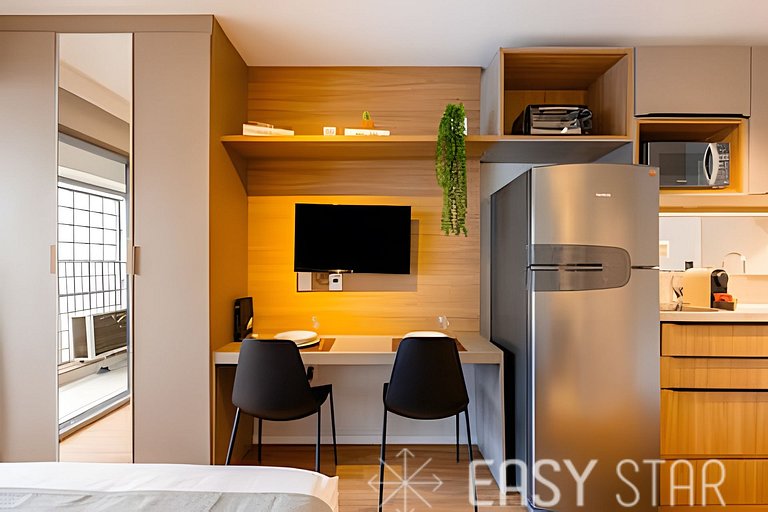 Easy Star - Charmoso studio no Novo Brooklin - IS03I
