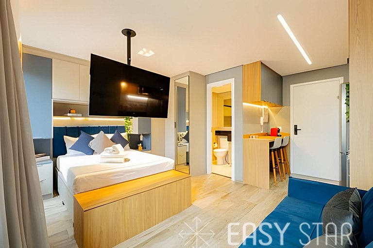 Easy Star - Luminoso studio em Pinheiros - IT01I