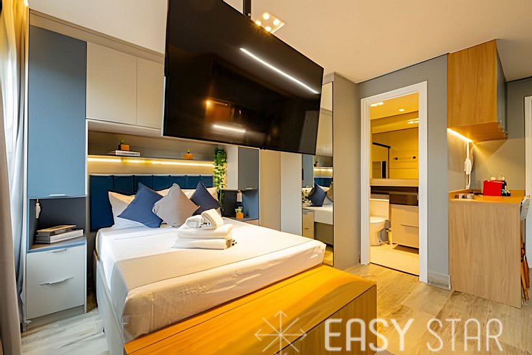 Easy Star - Luminoso studio em Pinheiros - IT01I