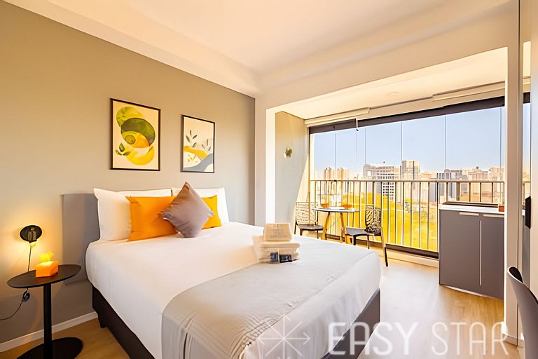 Easy Star - Studio com vista livre na Vila Mariana - JB03I