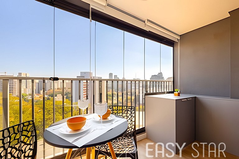 Easy Star - Studio com vista livre na Vila Mariana - JB03I