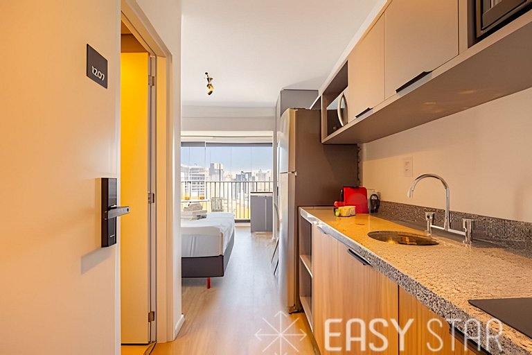 Easy Star - Studio com vista livre na Vila Mariana - JB03I