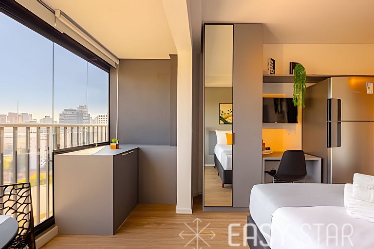 Easy Star - Studio com vista livre na Vila Mariana - JB03I
