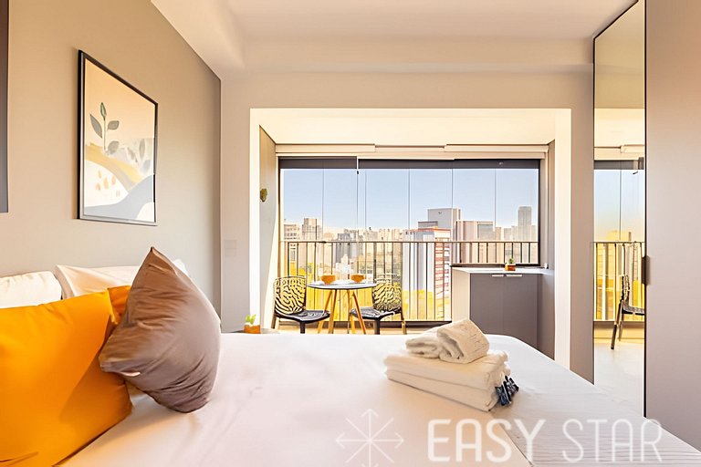 Easy Star - Studio com vista livre na Vila Mariana - JB03I
