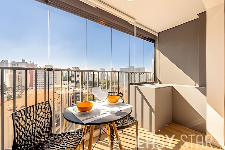 Easy Star - Bele stuidio com vista para a Vila Mariana - JB0