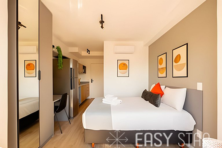 Easy Star - Bele stuidio com vista para a Vila Mariana - JB0