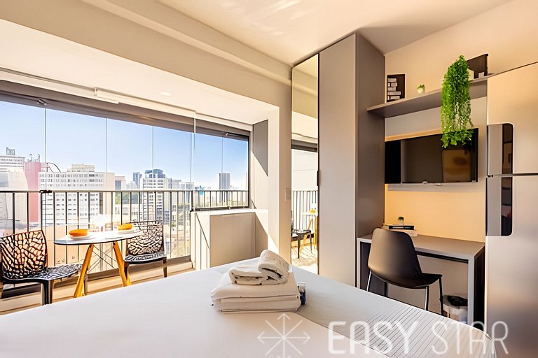 Easy Star - Bele stuidio com vista para a Vila Mariana - JB0