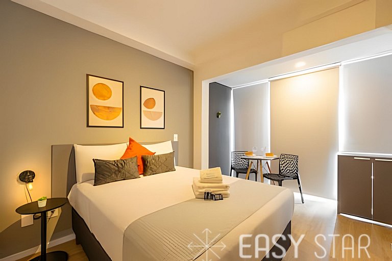 Easy Star - Bele stuidio com vista para a Vila Mariana - JB0