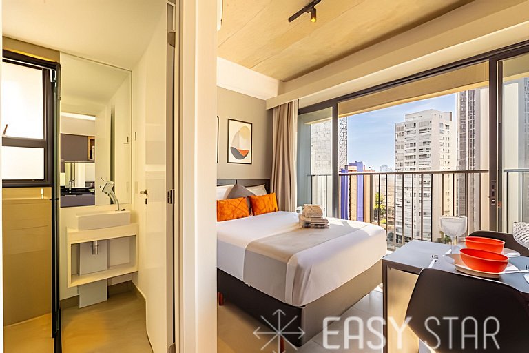 Easy Star - Studio com vista panorâmica da Bela Vista - JL01