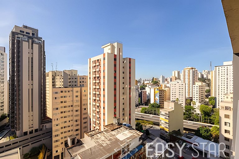 Easy Star - Studio com vista panorâmica da Bela Vista - JL01