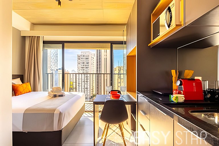 Easy Star - Studio com vista panorâmica da Bela Vista - JL01