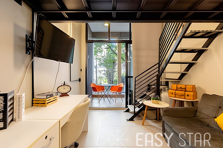 Easy Star - Studio contemporâneo com mezanino - JT01I