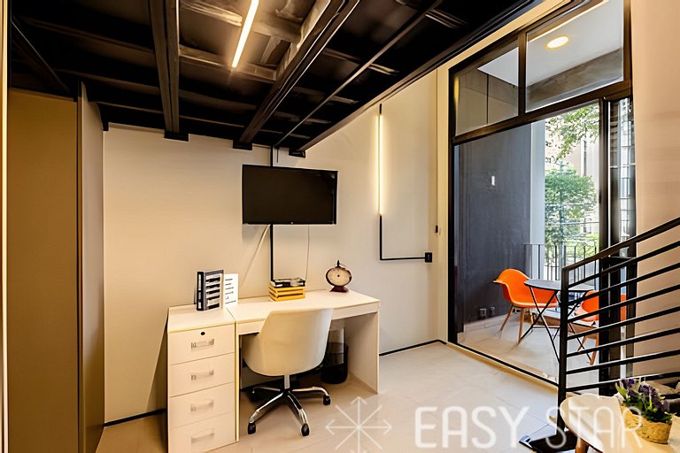 Easy Star - Studio contemporâneo com mezanino - JT01I