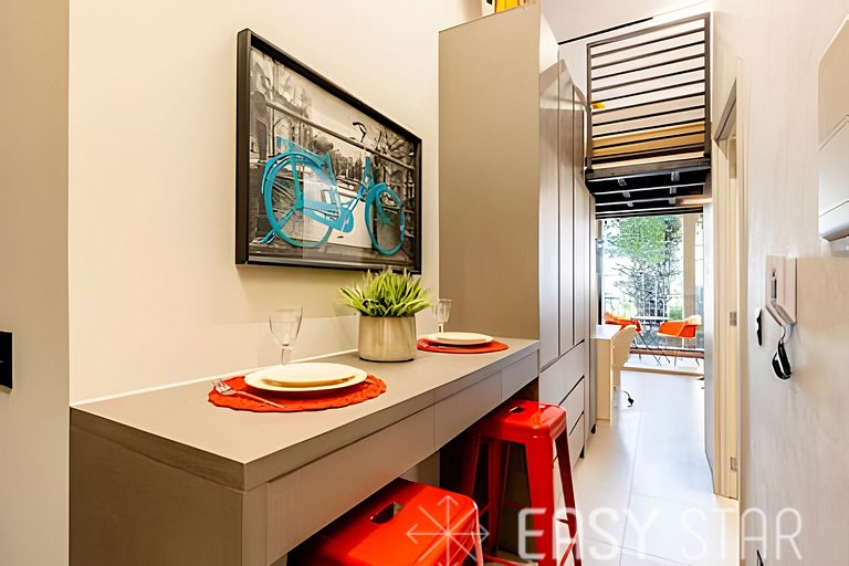 Easy Star - Studio contemporâneo com mezanino - JT01I