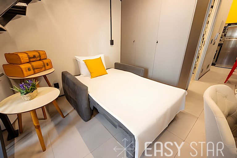 Easy Star - Studio contemporâneo com mezanino - JT01I