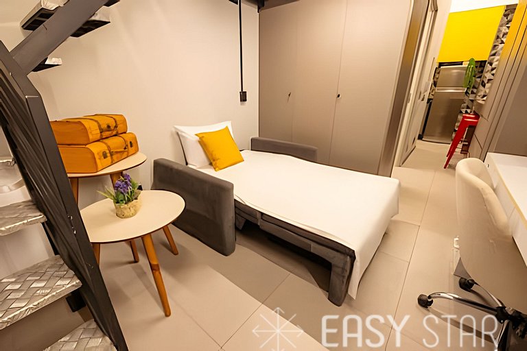 Easy Star - Studio contemporâneo com mezanino - JT01I