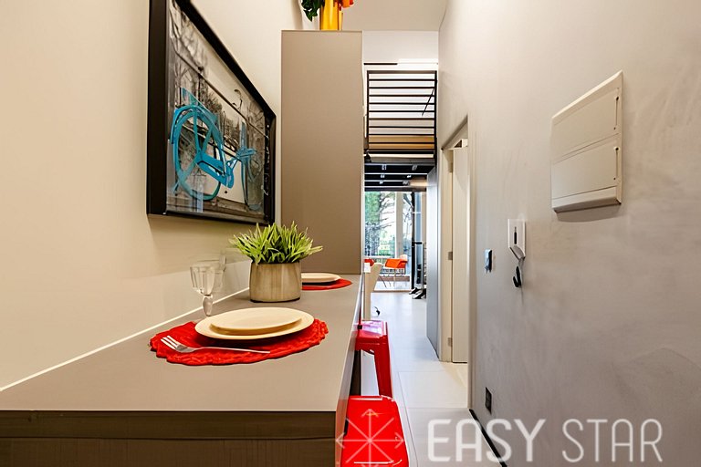 Easy Star - Studio contemporâneo com mezanino - JT01I