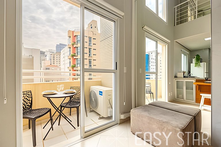 Easy Star - Charmoso duplex C/Vaga no coração do Itaim Bibi