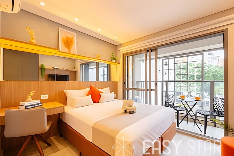 Easy Star - Charmoso studio no Novo Brooklin - KB03I