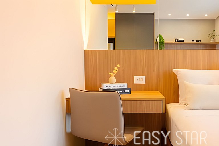 Easy Star - Charmoso studio no Novo Brooklin - KB03I