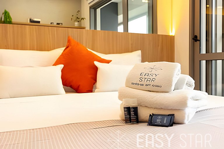 Easy Star - Charmoso studio no Novo Brooklin - KB03I