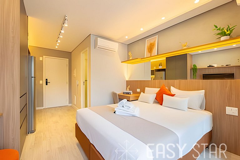 Easy Star - Charmoso studio no Novo Brooklin - KB03I