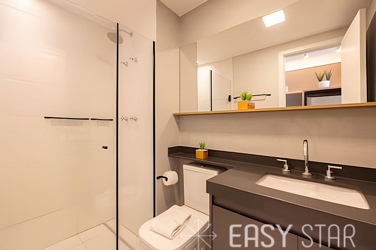 Easy Star - Charmoso studio no Novo Brooklin - KB03I