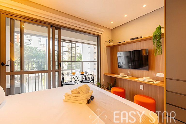 Easy Star – Encantador estudio en Novo Brooklin – KB03I