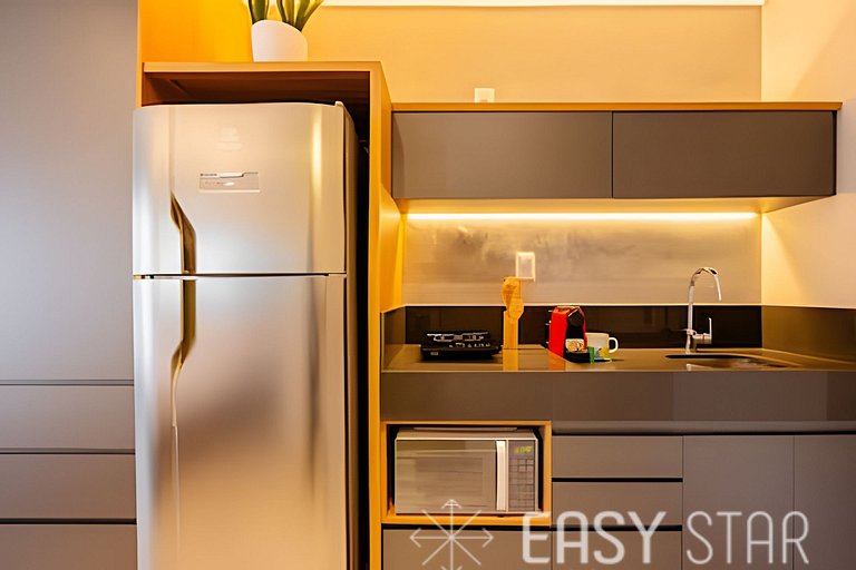 Easy Star - Charmoso studio no Novo Brooklin - KB03I