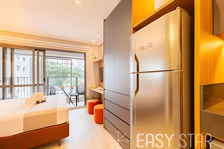 Easy Star – Encantador estudio en Novo Brooklin – KB03I