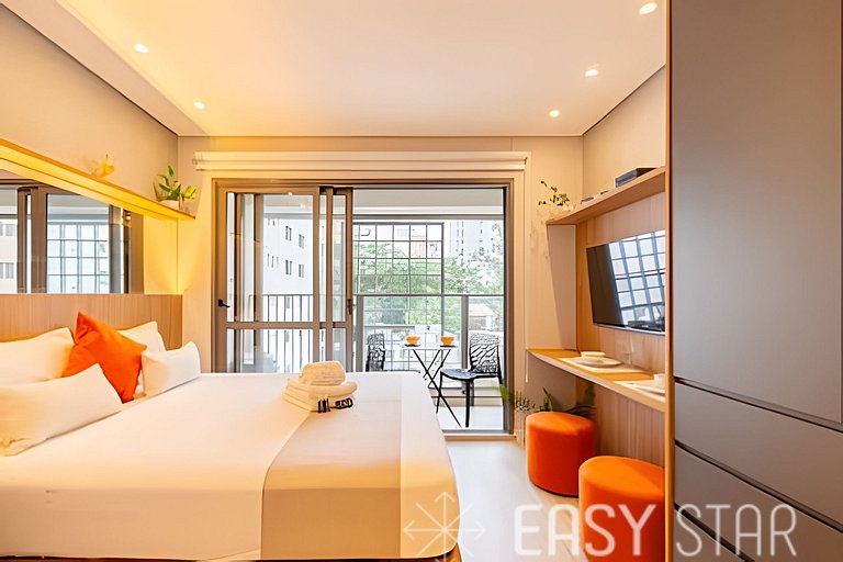 Easy Star – Encantador estudio en Novo Brooklin – KB03I