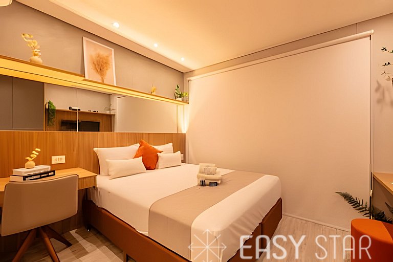 Easy Star - Charmoso studio no Novo Brooklin - KB03I