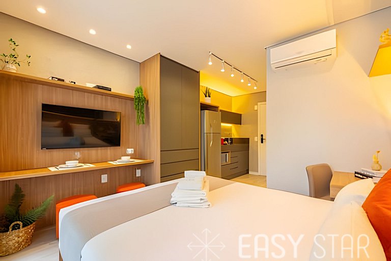 Easy Star - Charmoso studio no Novo Brooklin - KB03I
