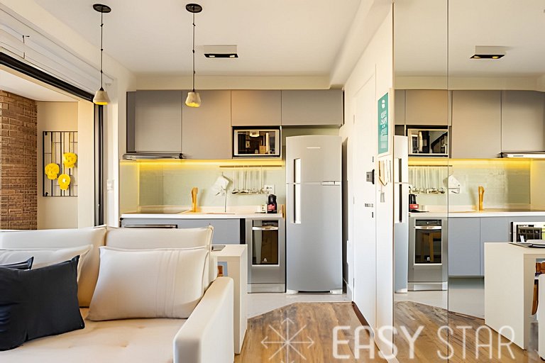 Easy Star - Belo apartamento 1 dorm. C/Vaga na Vila Madalena