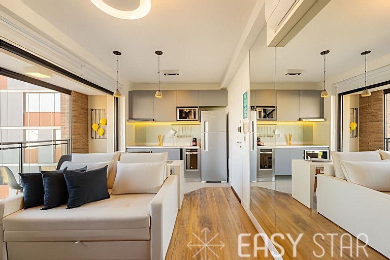 Easy Star - Belo apartamento 1 dorm. C/Vaga na Vila Madalena